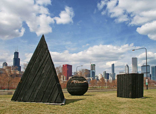 Art@Site www.artatsite.com David Nash Three Forms for Chicago