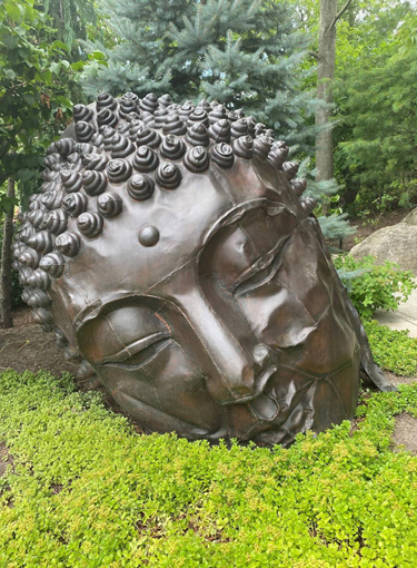 Art@Site www.artatsite.com Huan Zhang Buddha Head Grand Rapids