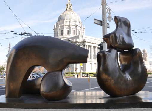 San Francisco Art@Site www.artatsite.com Henry Moore Large Four Piece Reclining Figure